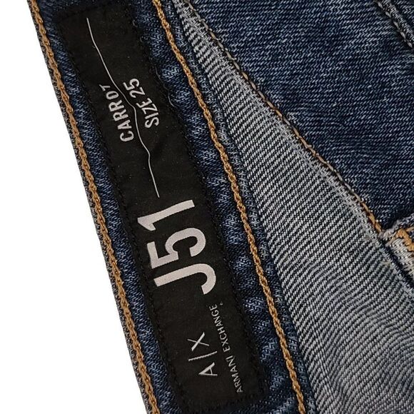 Armani Exchange J51 Jeans Carrot‎ Medium Wash Size 25 - Picture 4 of 6